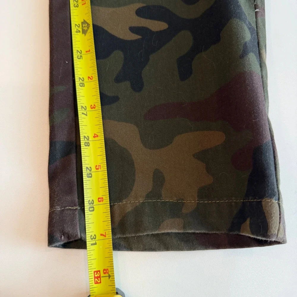 Vans Mens Camo Chino Pants 32 Woodland Camouflage Slim Straight Twill Skater